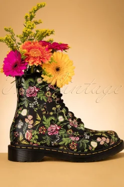 Dr. Martens 1460 Pascal Backhand Bloom Laarzen In Zwart>Vrouwen Booties & Laarzen
