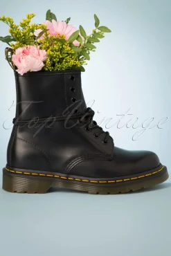 Dr. Martens 1460 Smooth Enkellaarzen In Zwart>Vrouwen Booties & Laarzen