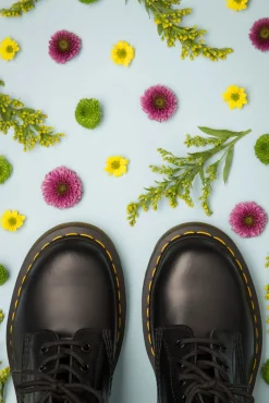 Dr. Martens 1460 Smooth Enkellaarzen In Zwart><noscript><img width=