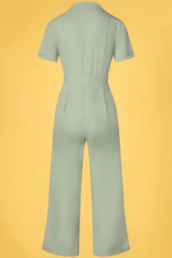 Banned Retro Adventure Ahead Jumpsuit In Groen><noscript><img width=