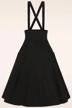 Collectif Clothing Alexa Ponte Swing Rok In Zwart>Vrouwen Rokken