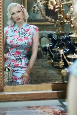 Banned Retro Alice Blossom Penciljurk In Blauw><noscript><img width=