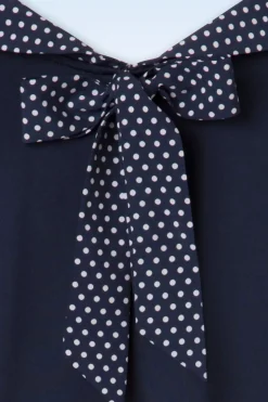 Banned Retro Alicia Blouse In Marineblauw><noscript><img width=