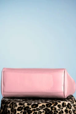 Banned Retro Amerikaanse Vintage Patenttas In Roze><noscript><img width=