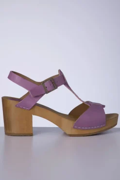 Gru00fcnbein Amy Clogs In Lila>Vrouwen Sandalen