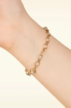 Very Cherry Antique Armbandje In Goud En Maansteen Wit>Vrouwen Sieraden