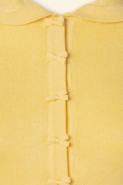 Banned Retro April Cardigan Met Korte Mouwen In Citroen><noscript><img width=