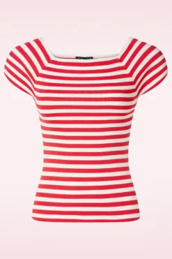 Zilch Audrey Gestreepte Top In Blossom>Vrouwen Tops