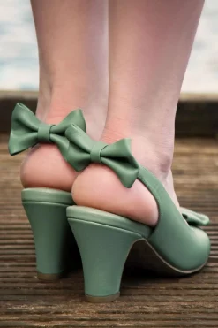 Lola Ramona u2665 Topvintage Ava Cote D'Azur Pumps In Viltspaatgroen><noscript><img width=