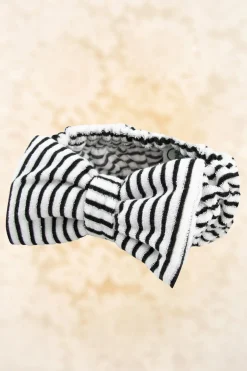 The Vintage Cosmetic Company Ava Make-Up Hoofdband In Zwart En Wit>Vrouwen Haarstyling