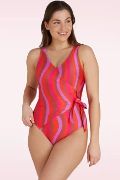 TC Beach Badpak Met V-Hals In Shiny Wave>Vrouwen Badpakken