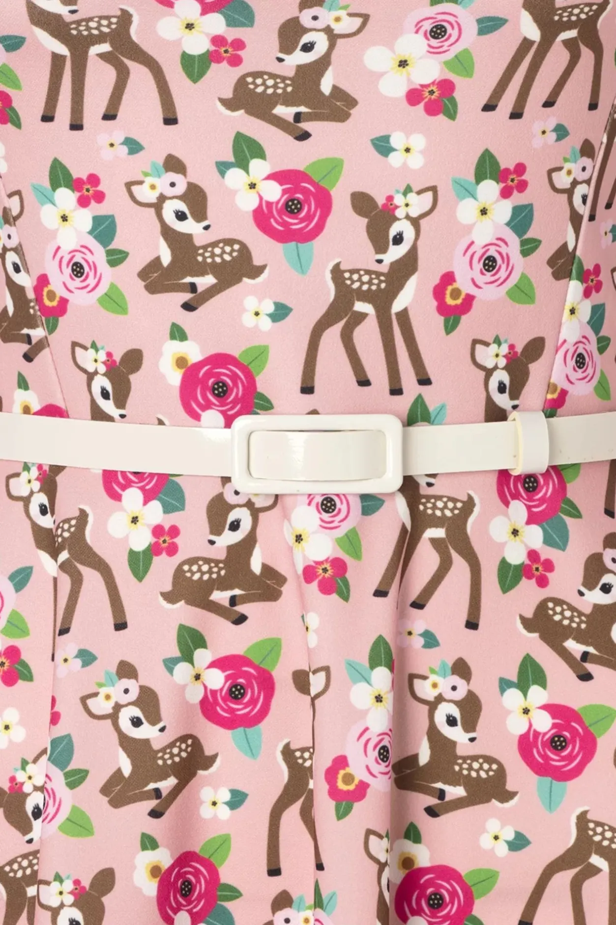 Vintage Chic for Topvintage Bambi Swing Jurk In Roze>Vrouwen Plus Size Jurken