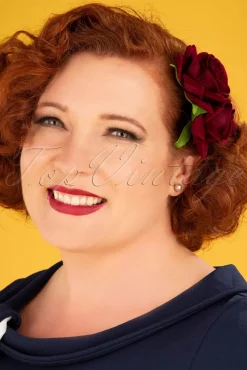 Banned Retro Be My Valentine Haarspeld In Bordeaux>Vrouwen Haaraccessoires