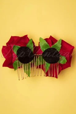 Banned Retro Be My Valentine Haarspeld In Rood><noscript><img width=