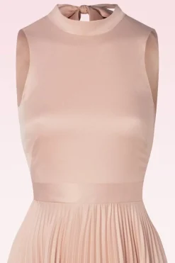 Closet London Bella Geplooide Maxi Jurk In Blush Pink><noscript><img width=