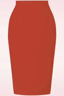 Vintage Chic for Topvintage Bella Midi Rok In Donker Oranje><noscript><img width=