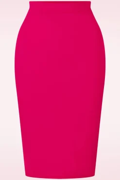 Vintage Chic for Topvintage Bella Midi Rok In Magenta>Vrouwen Rokken