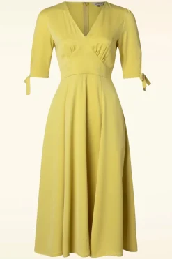Banned Retro Bella Swing Jurk In Geel>Vrouwen Effen Jurken