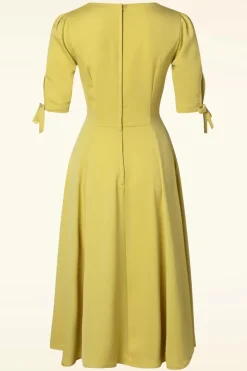 Banned Retro Bella Swing Jurk In Geel>Vrouwen Effen Jurken