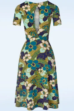 King Louie Betty Feestjurk Selena In Diepblauw><noscript><img width=