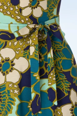 King Louie Betty Feestjurk Selena In Diepblauw><noscript><img width=