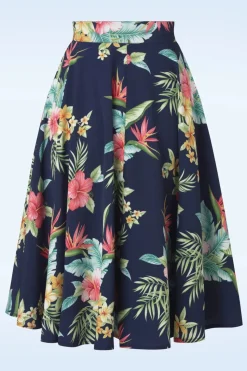 Rock N Romance Beverly Button Swing Rok In Honolulu Navy><noscript><img width=