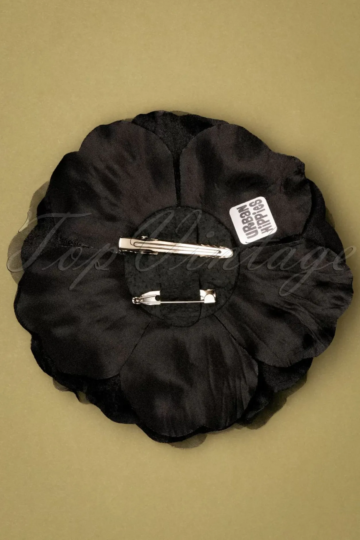 Urban Hippies Big Flower Corsage In Zwart>Vrouwen Haaraccessoires