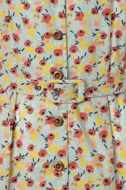 Banned Retro Blooming Swing Jurk In Blauw><noscript><img width=