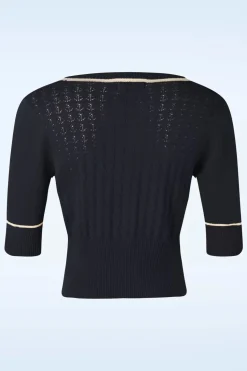 Banned Retro Boat Club Vest In Marineblauw>Vrouwen Vestjes