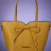 Vixen Bow Front Geschulpte Shopper Tas Mosterd Geel>Vrouwen Tassen