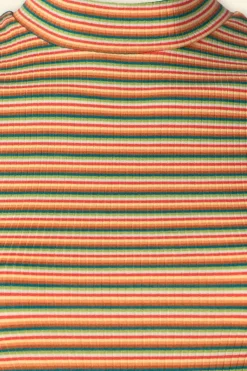 King Louie Boxy Stripe Turtle Top In Ponderosa Groen><noscript><img width=