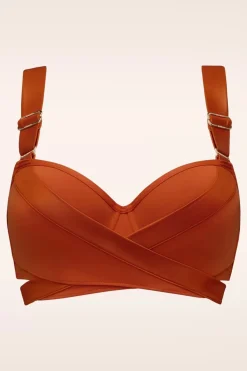 Marlies Dekkers Cache Coeur Push Up Bikini Top In Roest Oranje>Vrouwen Bikini's