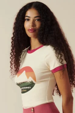 Minueto Callie T-Shirt In Ecru>Vrouwen T-Shirts