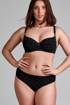 Marlies Dekkers Calliope Balconette Bh In Zwart En Goud Print>Vrouwen Bh's