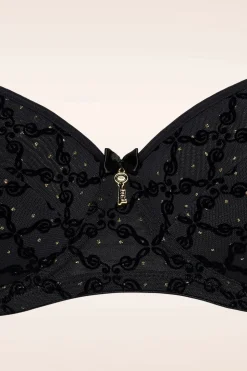 Marlies Dekkers Calliope Balconette Bh In Zwart En Goud Print><noscript><img width=
