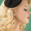Banned Retro Candice-Hoed In Zwart>Vrouwen Haaraccessoires
