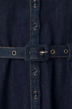 Collectif Clothing Caterina Denim Swing Jurk In Blauw><noscript><img width=