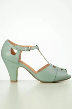 Chelsea Crew Catherina T-Strap Pumps In Mintgroen>Vrouwen Pumps