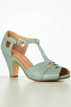 Chelsea Crew Catherina T-Strap Pumps In Mintgroen><noscript><img width=