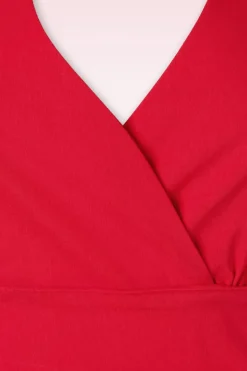 Vintage Chic for Topvintage Cher Halter Pencil Jurk In Rood><noscript><img width=