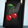 Banned Retro Cherry Pie Crossbody Telefoontasje In Zwart>Vrouwen Portemonnees