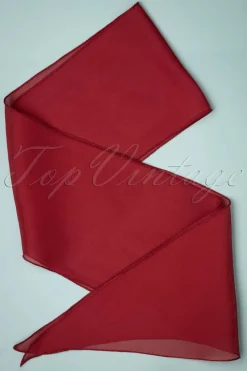 ZaZoo Chiffon Sjaal In Bordeauxrood>Vrouwen Haaraccessoires