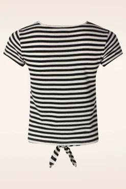 King Louie Chopito Stripe Knot T-Shirt In Zwart><noscript><img width=