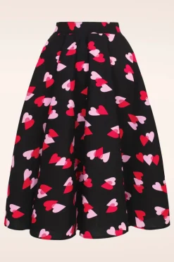 Bunny Confetti Swing Rok In Zwart>Vrouwen Rokken