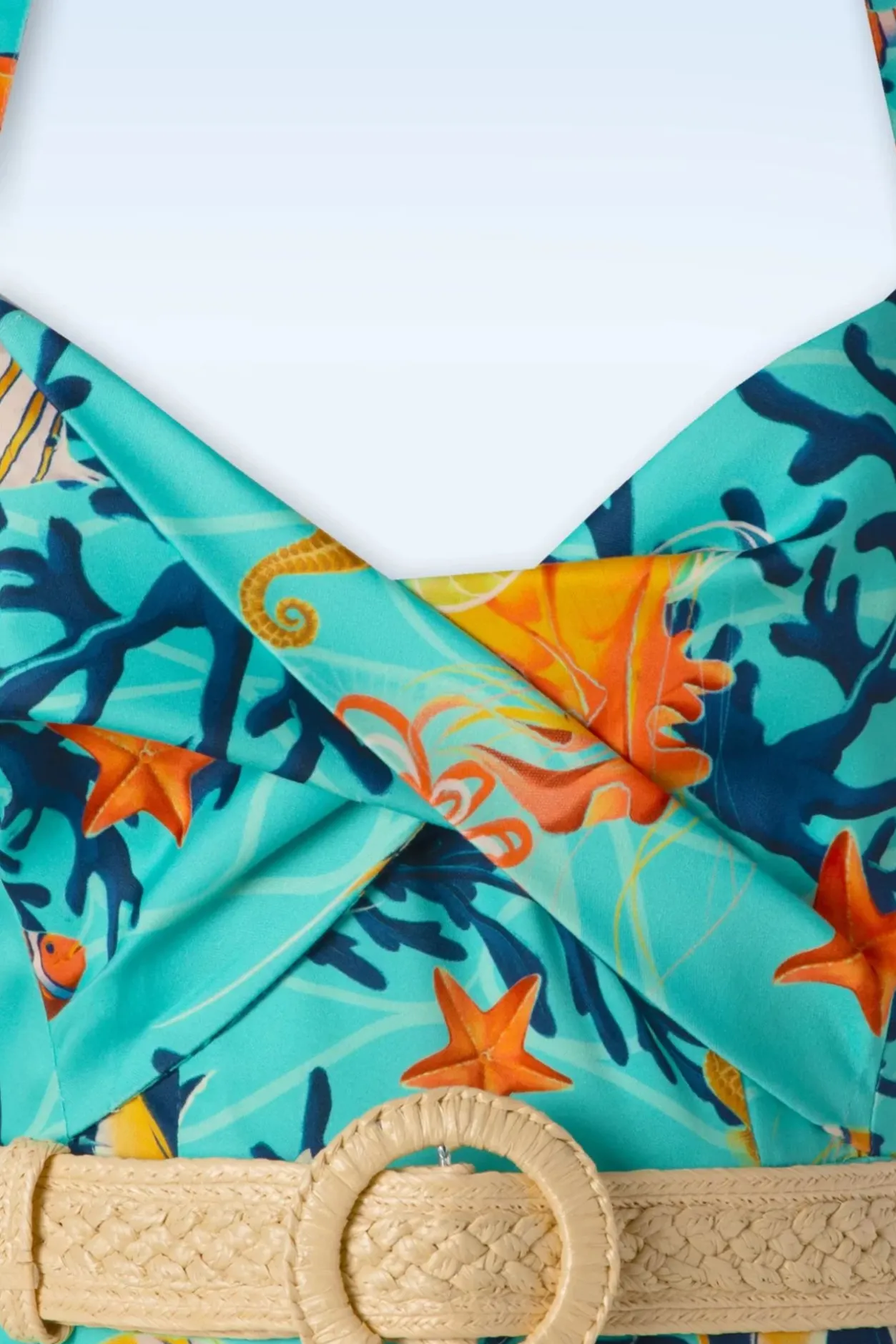 Vixen Coral Reef Halter Flare Jurk In Blauw>Vrouwen Plus Size Jurken