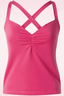 Vixen Cross Back Top In Fuchsia>Vrouwen Tops