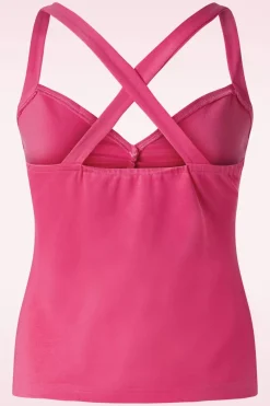 Vixen Cross Back Top In Fuchsia>Vrouwen Tops