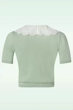 Banned Retro Cutie Cardigan In Seafoam Groen>Vrouwen Vestjes