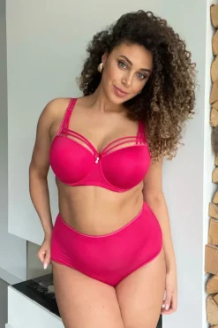 Marlies Dekkers Dame De Paris High Waist Slip In Azalea Rood><noscript><img width=