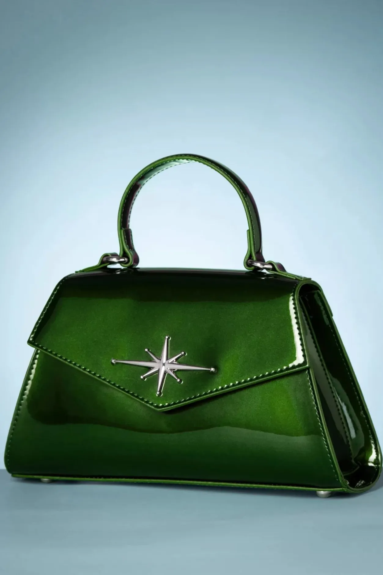 Banned Retro Dance The Night Away Handtas In Metallic Groen>Vrouwen Tassen